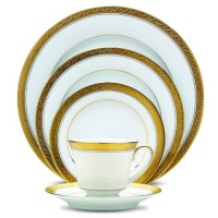 Noritake Crestwood Gold 5-Piece Place Setting Noritake Crestwood Gold 5-Piece Place Setting
