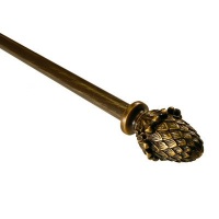 BCL Drapery Hardware 58CN28 28-Inch to 48-Inch Pine Cone Curtain Rod, Antique Gold BCL Drapery Hardware 58CN28 28-Inch to 48-Inch Pine Cone Curtain Rod, Antique Gold