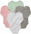 Carter's Baby Girls 4-pack Long-sleeve Bodysuits (NB-24M)