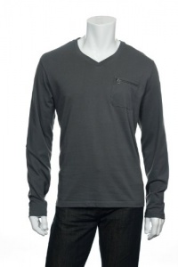 Alfani Red Men's Gray V-Neck T-Shirt Alfani Red Men's Gray V-Neck T-Shirt
