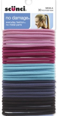 Scunci Effortless Beauty Large No-damage Pastel Elastics, 30-Count (Colors May Vary) Scunci Effortless Beauty Large No-damage Pastel Elastics, 30-Count (Colors May Vary)