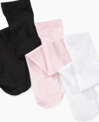 Get a comfortable head start bolstering baby girl's basics with this convenient two-pack of Goldbug tights. Get a comfortable head start bolstering baby girl's basics with this convenient two-pack of Goldbug tights.