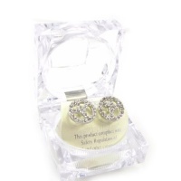 Loops of 'french touch' Peace silver plated white. Loops of 'french touch' Peace silver plated white.