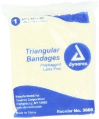 Dynarex 12 Triangular Bandage 40x40x56, 12 Count Dynarex 12 Triangular Bandage 40x40x56, 12 Count