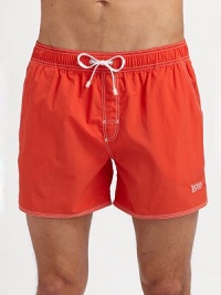 A sun-lover's essential for the season to come, easy to wear and quick to dry. Drawstring elastic waist Side slash pockets Inseam, about 4 Polyamide Machine wash Imported A sun-lover's essential for the season to come, easy to wear and quick to dry. Drawstring elastic waist Side slash pockets Inseam, about 4 Polyamide Machine wash Imported