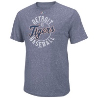 MLB Detroit Tigers The Big Time T-Shirt, Navy Heather MLB Detroit Tigers The Big Time T-Shirt, Navy Heather