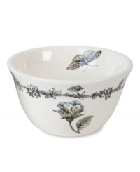 Let this hand-painted Rose dessert bowl add to the romantic look of your dinner table. Whether for a fine or casual occasion, mix and match these Edie Rose by Rachel Bilson dinnerware pieces to create your own tabletop bouquet. Let this hand-painted Rose dessert bowl add to the romantic look of your dinner table. Whether for a fine or casual occasion, mix and match these Edie Rose by Rachel Bilson dinnerware pieces to create your own tabletop bouquet.