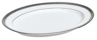 Noritake Crestwood Platinum 14-Inch Medium Oval Serving Platter Noritake Crestwood Platinum 14-Inch Medium Oval Serving Platter