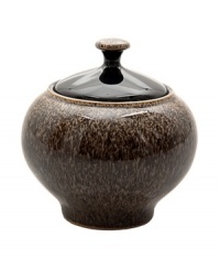 More than meets the eye, Denby's Praline sugar bowl boasts standout durability in addition to style. With a distinct silhouette in casual stoneware and unique speckled glaze. More than meets the eye, Denby's Praline sugar bowl boasts standout durability in addition to style. With a distinct silhouette in casual stoneware and unique speckled glaze.