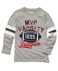 Your most valuable player deserves a comfy, cotton tee from Osh Kosh to liven up his wardrobe. Your most valuable player deserves a comfy, cotton tee from Osh Kosh to liven up his wardrobe.