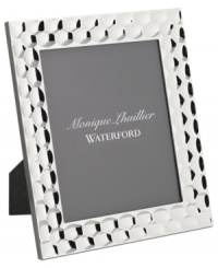 With the gleam of silver plate and a jewel-like geometric motif, the Atelier picture frame from Monique Lhuillier Waterford is a brilliant way to recall beautiful moments. With the gleam of silver plate and a jewel-like geometric motif, the Atelier picture frame from Monique Lhuillier Waterford is a brilliant way to recall beautiful moments.
