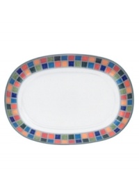 Spice up your tabletop with the Twist Alea pickle dish/gravy stand. The bright enamel colorblock design is a perfect contrast to the fine white china. Features a vivid band of color along the rim. Spice up your tabletop with the Twist Alea pickle dish/gravy stand. The bright enamel colorblock design is a perfect contrast to the fine white china. Features a vivid band of color along the rim.