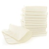 bumGenius Natural Flannel Baby Wipes - Pack of 12