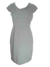 CALVIN KLEIN Women's Cap Sleeve Drape Neck Dress-GREY-10P CALVIN KLEIN Women's Cap Sleeve Drape Neck Dress-GREY-10P