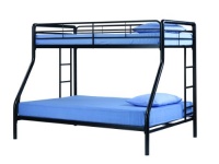 Dorel Home Products Twin-Over-Full Bunk Bed, Black Dorel Home Products Twin-Over-Full Bunk Bed, Black