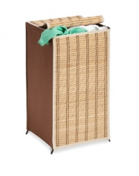 Honey-Can-Do HMP-01619 Tall Wicker Weave Hamper, Bamboo Laundry Organizer Honey-Can-Do HMP-01619 Tall Wicker Weave Hamper, Bamboo Laundry Organizer