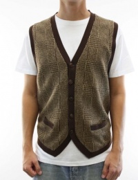 Polo Ralph Lauren Sleeveless V-Neck Sweater Vest Brown 1814409VST-FLTJAQRD-Large Polo Ralph Lauren Sleeveless V-Neck Sweater Vest Brown 1814409VST-FLTJAQRD-Large
