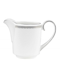 Romance weds modern sensibility in bridal designer Vera Wang's exquisite dinnerware and dishes collaboration with Wedgwood. Echoing the decorative touches that transform a bridal gown, Grosgrain's pure white bone china is adorned with a border of textured platinum ribbon. Romance weds modern sensibility in bridal designer Vera Wang's exquisite dinnerware and dishes collaboration with Wedgwood. Echoing the decorative touches that transform a bridal gown, Grosgrain's pure white bone china is adorned with a border of textured platinum ribbon.