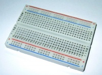 BB400 Solderless Plug-in BreadBoard, 400 tie-points, 4 power rails, 3.3 x 2.2 x 0.3in (84 x 55 x 9mm) BB400 Solderless Plug-in BreadBoard, 400 tie-points, 4 power rails, 3.3 x 2.2 x 0.3in (84 x 55 x 9mm)
