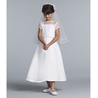 Us Angels Girl White Organza Communion Easter Dress 14 Us Angels Girl White Organza Communion Easter Dress 14