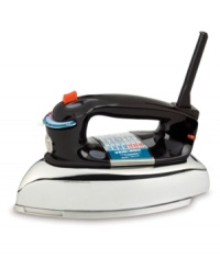 Classic wrinkle control. This Black & Decker iron has what it takes to keep clothing in tip-top shape. It delivers maximum heat to tackle tough wrinkles, plus a Teflon Select™ aluminum soleplate that glides effortlessly over fabric. One-year warranty. Model F67E. Classic wrinkle control. This Black & Decker iron has what it takes to keep clothing in tip-top shape. It delivers maximum heat to tackle tough wrinkles, plus a Teflon Select™ aluminum soleplate that glides effortlessly over fabric. One-year warranty. Model F67E.