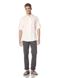 Cubavera Men's Pintuck Placket Shirt with Embroidered Detail Cubavera Men's Pintuck Placket Shirt with Embroidered Detail