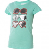 Roxy Kids Girls 7-16 Many Shades T-Shirt, Sea Foam Green, Medium Roxy Kids Girls 7-16 Many Shades T-Shirt, Sea Foam Green, Medium