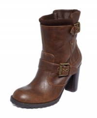 Rugged soles get the job done. The Minkx booties by G by GUESS are a sturdy and stylish choice. Rugged soles get the job done. The Minkx booties by G by GUESS are a sturdy and stylish choice.