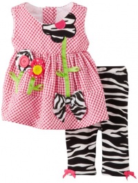Bonnie Baby-Girls Newborn Fuchsia Flower Legging Set Bonnie Baby-Girls Newborn Fuchsia Flower Legging Set