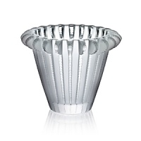 Designed by Rene Lalique in 1936, this Art Deco-inspired vase, features strong lines and pure geomentry. Designed by Rene Lalique in 1936, this Art Deco-inspired vase, features strong lines and pure geomentry.