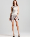 Rebecca Taylor Dress - Metallic Piecing Runway Halter