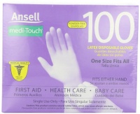Medi-Touch Powder Free Latex Disposable Gloves, One Size Fits All, 100-Count Boxes (Pack of 3) Medi-Touch Powder Free Latex Disposable Gloves, One Size Fits All, 100-Count Boxes (Pack of 3)