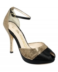 A little bit of shimmer and a little bit of smooth shine. Complement your night out with the two-for-one glam of Caparros' Charlize evening pumps. A little bit of shimmer and a little bit of smooth shine. Complement your night out with the two-for-one glam of Caparros' Charlize evening pumps.
