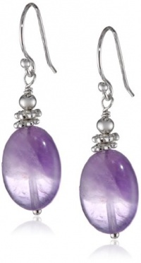 Sterling Silver Oval Bead Drop Earrings Sterling Silver Oval Bead Drop Earrings