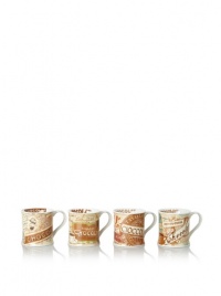 Rosanna Set of 4 Chocolaterie Mugs, Assorted, 10-Oz.