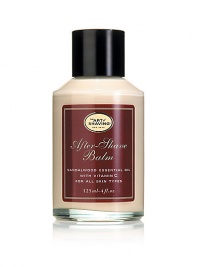Soothes, refreshes and regenerates the skin after shaving. Formulated with grapeseed extract, shea butter and vitamin C. It moisturizes, rejuvenates and revitalizes to promote healthy skin. Recommended for normal, sensitive and dry skin. Antiseptic and alcohol-free. 4 oz. Soothes, refreshes and regenerates the skin after shaving. Formulated with grapeseed extract, shea butter and vitamin C. It moisturizes, rejuvenates and revitalizes to promote healthy skin. Recommended for normal, sensitive and dry skin. Antiseptic and alcohol-free. 4 oz.