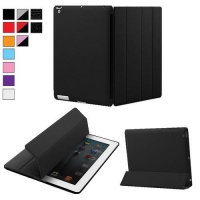 KHOMO ® DUAL Black Case Polyurethane Cover FRONT + Hard Rubberized Poly-carbonate BACK Protector for Apple iPad 2 , iPad 3 & iPad 4 KHOMO ® DUAL Black Case Polyurethane Cover FRONT + Hard Rubberized Poly-carbonate BACK Protector for Apple iPad 2 , iPad 3 & iPad 4