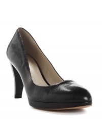Both up-to-the-minute and timeless, the Nine West Selene Pumps are a new wardrobe basic with their workable stacked heel, classic shape and platform boost. Both up-to-the-minute and timeless, the Nine West Selene Pumps are a new wardrobe basic with their workable stacked heel, classic shape and platform boost.