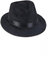Black Pimp Gangsta Blues Brothers Costume Fedora Hat Black Pimp Gangsta Blues Brothers Costume Fedora Hat