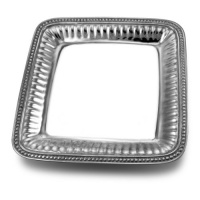 Wilton Armetale Flutes & Pearls Tray, Square, 11-3/4 Inch Wilton Armetale Flutes & Pearls Tray, Square, 11-3/4 Inch