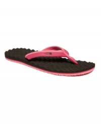 Super soft and super stylish. The Base Camp flip flops from The North Face make your summer steps even more relaxing with the cushioning of an egg-crate-inspired footbed. Super soft and super stylish. The Base Camp flip flops from The North Face make your summer steps even more relaxing with the cushioning of an egg-crate-inspired footbed.