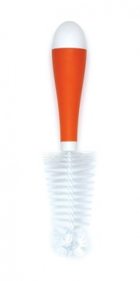 Skip Hop Splash Bottle Brush, White/Tangerine Skip Hop Splash Bottle Brush, White/Tangerine