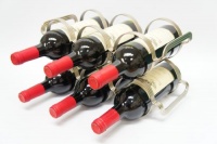 6 Bottle Wine Rack - Silver