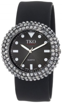TKO ORLOGI Women's TK613BK Crystal Slap Black Watch TKO ORLOGI Women's TK613BK Crystal Slap Black Watch