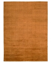 Skilled hand-carving creates an absorbing geometric block pattern on this premium Nourison area rug. Crafted with the timeless art of Tibetan hand-knotting, this deep orange piece features a soft blend of wool and Luxcelle fibers for a distinctive, satiny texture and sheen. (Clearance) Skilled hand-carving creates an absorbing geometric block pattern on this premium Nourison area rug. Crafted with the timeless art of Tibetan hand-knotting, this deep orange piece features a soft blend of wool and Luxcelle fibers for a distinctive, satiny texture and sheen. (Clearance)