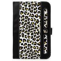SumacLife Black Yellow Leopard Design Executive Book-Style Leather Portfolio Jacket Case Cover for Barnes and Noble Nook Tablet and Nook Color e-Reader SumacLife Black Yellow Leopard Design Executive Book-Style Leather Portfolio Jacket Case Cover for Barnes and Noble Nook Tablet and Nook Color e-Reader