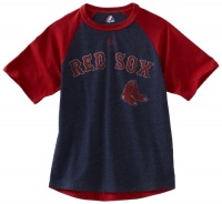 MLB Boston Red Sox Junior League Short Sleeve Raglan Overdyed Tee Boys' MLB Boston Red Sox Junior League Short Sleeve Raglan Overdyed Tee Boys'