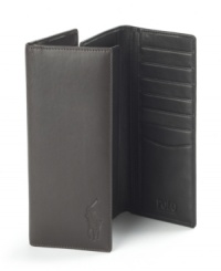 Hold all your essentials in this sophisticated executive wallet from Polo Ralph Lauren. Hold all your essentials in this sophisticated executive wallet from Polo Ralph Lauren.