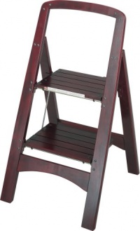 Cosco 11-254MGY1 Rockford Series Two-Step Wood Step Stool Cosco 11-254MGY1 Rockford Series Two-Step Wood Step Stool