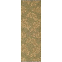 Safavieh Courtyard Collection CY6957-44 Green and Natural Indoor/Outdoor Area Rug, 2-Feet 7-Inch by 5-Feet Safavieh Courtyard Collection CY6957-44 Green and Natural Indoor/Outdoor Area Rug, 2-Feet 7-Inch by 5-Feet